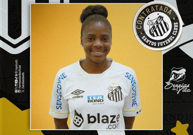 Nicole Charcopa debutó en el Campeonato Brasileirao con el Santos del Rey Pelé