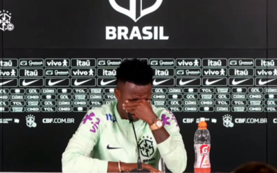 Emotiva rueda de prensa de Vinícius Jr