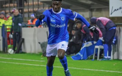 Alfred Caicedo reapareció en el rol titular del Jong Genk en el ascenso belga