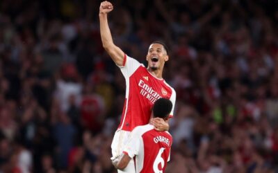 La dupla imbatible del Arsenal: William Saliba y Gabriel