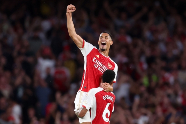 La dupla imbatible del Arsenal: William Saliba y Gabriel