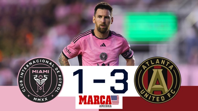 Messi regresa con gol, pero el Inter Miami cae en casa ante Atlanta