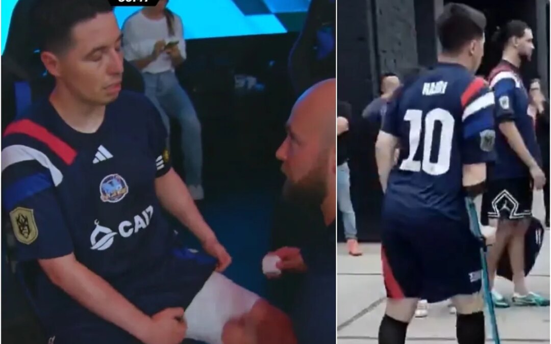 As se lesion Samir Nasri en su debut en el Mundial de la Kings League