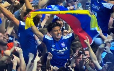 ¡LA GLORIA ES SUYA! Jeremy Sarmiento logró un histórico ascenso con el Ipswich Town