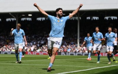 Paliza y buen juego de Manchester City para tomarse la cima con ese partido menos